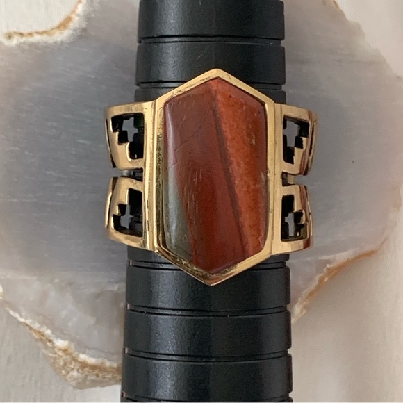 Studio Barse Jewelry - Barse Mission Red Rainbow Jasper Ring Size 8 NWT